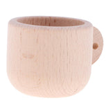 Maxbell Wooden Coffee Cup Kitchen Accessories for Childrens Tea Party Pretend Play