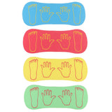 Maxbell EVA Soft Hands & Feet Game Playmat for Kids Jumping Crawling Toy Fun Blue