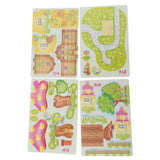 Maxbell 3D Jigsaw Puzzle DIY Toy for Kids Baby Early Educational Toy Mushroom House
