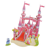 Maxbell 3D Jigsaw Puzzle DIY Toy for Kids Baby Early Educational Toy Pink Castle