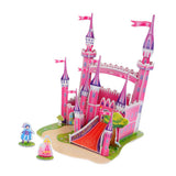 Maxbell 3D Jigsaw Puzzle DIY Toy for Kids Baby Early Educational Toy Pink Castle
