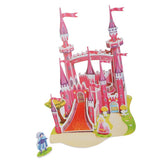 Maxbell 3D Jigsaw Puzzle DIY Toy for Kids Baby Early Educational Toy Pink Castle