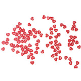 Maxbell 100pcs 6mm Sewing Buttons for Scrapbooking DIY Craft Red Heart