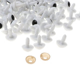 Maxbell 100pcs Cartoon Safety Eyes For DIY Animal Scrapbooking Bear w/ Washer 12mm