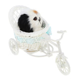 Maxbell Simulation Plush Animal in Tricycle Stuffed Animals Toy Home Decor Dog B