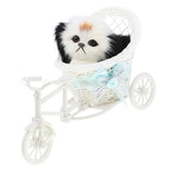 Maxbell Simulation Plush Animal in Tricycle Stuffed Animals Toy Home Decor Dog B