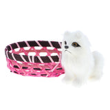 Maxbell Realistic Faux Fur Husky in Basket Animal Model Figures Home Decoration