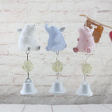 Maxbell Creative Vinyl Angel Windbell Home/Wall/Door Hanging Ornament Gift Elephant