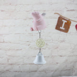 Maxbell Creative Vinyl Angel Windbell Home/Wall/Door Hanging Ornament Gift Pig