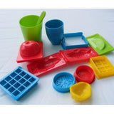 Maxbell Plastic 3D Dough Clay Mold Set Kids Educational Toy - Fruits & Tableware