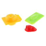 Maxbell Plastic 3D Dough Clay Mold Set Kids Educational Toy - Fruits & Tableware