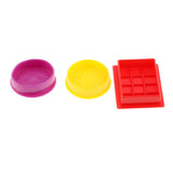 Maxbell Plastic 3D Dough Clay Mold Set Kids Educational Toy - Fruits & Tableware