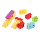 Maxbell 7Pcs Plastic 3D Dough Clay Mold Set Kids Educational Toy - Farm House Animal