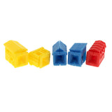 Maxbell 7Pcs Plastic 3D Dough Clay Mold Set Kids Educational Toy - Farm House Animal