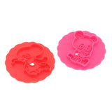 Maxbell 10 Pieces of Plastic 3D Dough Clay Cookie Mold Set Kids Educational Toy Gift