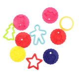 Maxbell 10 Pieces of Plastic 3D Dough Clay Cookie Mold Set Kids Educational Toy Gift