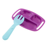 Maxbell 13 Pieces of Plastic 3D Dough Clay Plate Mold Tableware Set Kids Toy Gift