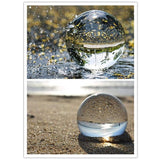 Maxbell 80mm Clear Crystal Ball Decorative Balls Art Decor Photography Prop No Stand