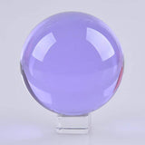 Maxbell 50mm Purple Crystal Ball Decorative Ball Art Decor Photography Prop No Stand