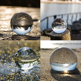 Maxbell 50mm Clear Crystal Ball Decorative Balls Art Decor Photography Prop No Stand