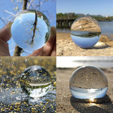 Maxbell 50mm Clear Crystal Ball Decorative Balls Art Decor Photography Prop No Stand