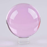 Maxbell 50mm Pink Crystal Ball Decorative Ball Art Decor Photography Prop No Stand