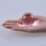 Maxbell 50mm Pink Crystal Ball Decorative Ball Art Decor Photography Prop No Stand