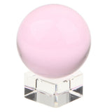 Maxbell 50mm Pink Crystal Ball Decorative Ball Art Decor Photography Prop No Stand