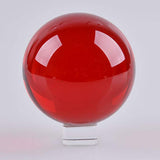 Maxbell 50mm Red Crystal Ball Decorative Ball Art Decor Photography Prop No Stand