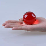 Maxbell 50mm Red Crystal Ball Decorative Ball Art Decor Photography Prop No Stand