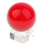 Maxbell 50mm Red Crystal Ball Decorative Ball Art Decor Photography Prop No Stand