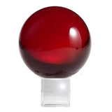 Maxbell 50mm Red Crystal Ball Decorative Ball Art Decor Photography Prop No Stand