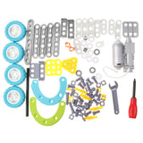 Maxbell 102Pcs DIY Electric Assemble 10 in 1 Take Apart Vehicle Building Blocks Set