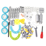 Maxbell 102Pcs DIY Electric Assemble 10 in 1 Take Apart Vehicle Building Blocks Set