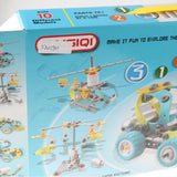 Maxbell 102Pcs DIY Electric Assemble 10 in 1 Take Apart Vehicle Building Blocks Set