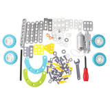 Maxbell 102Pcs DIY Electric Assemble 10 in 1 Take Apart Vehicle Building Blocks Set