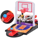 Maxbell 2 Players Plastic Finger Ejection Basketball Court Toy Set Kids Indoor Educational Toy