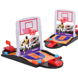 Maxbell 2 Players Plastic Finger Ejection Basketball Court Toy Set Kids Indoor Educational Toy