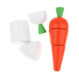 Maxbell 22Pcs Wooden Cutting Vegetables Food Set Kids Kitchen Pretend Play Toy Gift