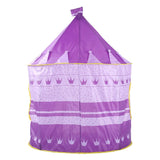 Maxbell Foldable Kids Girl Purple Castle Play House Indoor Outdoor Pop Up Tent Toy