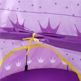 Maxbell Foldable Kids Girl Purple Castle Play House Indoor Outdoor Pop Up Tent Toy