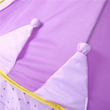 Maxbell Foldable Kids Girl Purple Castle Play House Indoor Outdoor Pop Up Tent Toy