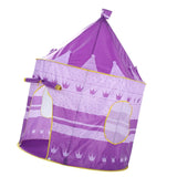 Maxbell Foldable Kids Girl Purple Castle Play House Indoor Outdoor Pop Up Tent Toy