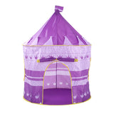 Maxbell Foldable Kids Girl Purple Castle Play House Indoor Outdoor Pop Up Tent Toy