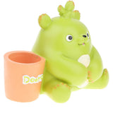 Maxbell Cartoon Cotyledon Piggy Bank Pen Holder Coin Money Box Figurine Home Decor