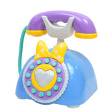 Maxbell Vintage Telephone Landline Kids Pretend Play Early Educational Toy Blue