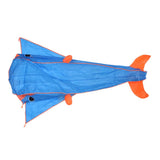 Maxbell Blue Dolphin Frameless Soft Parafoil Kite for Kids & Adults Park Beach Play