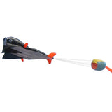 Maxbell Black Dolphin Frameless Soft Parafoil Kite for Kids & Adults Park Beach Play