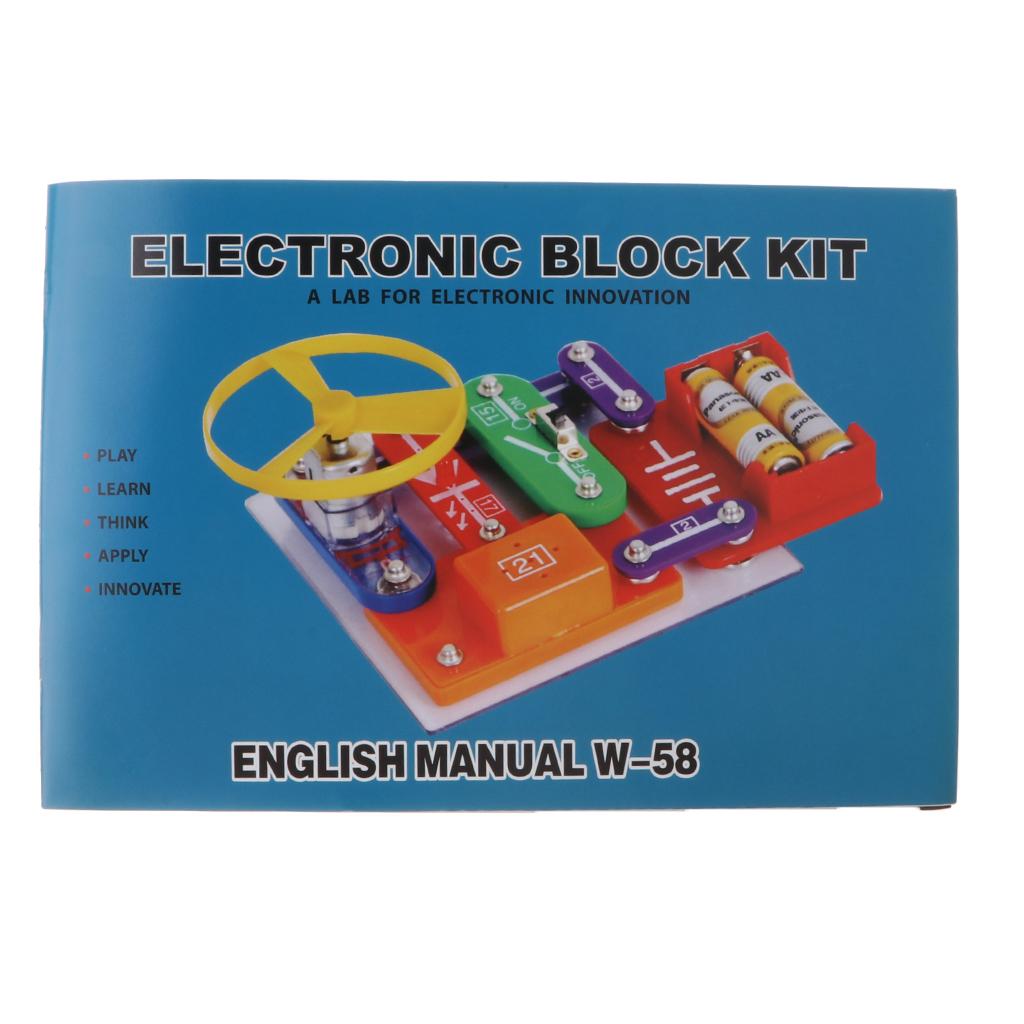 Maxbell Electronics Learning 16pcs Kits - DIY Physical Circuit Experiment Toy W-58