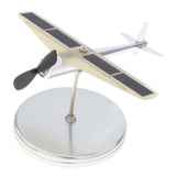 Maxbell Metalwork Solar Powered Propeller Rotating Plane Car Ornament Showcase Model Business Gift –Black